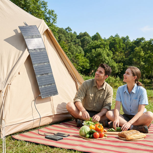 Foldable Solar Panels Portable Solar Charger for Outdoors Emergency Power