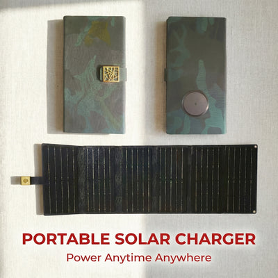 Foldable Solar Panels Portable Solar Charger for Outdoors Emergency Power