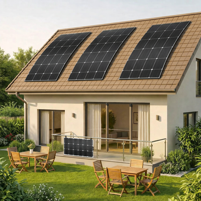 High-Efficiency Flexible Solar Panel 100w-545w with MC4 Connector – Ideal for Curved Surfaces