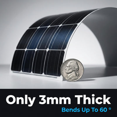 High-Efficiency Flexible Solar Panel 100w-545w with MC4 Connector – Ideal for Curved Surfaces
