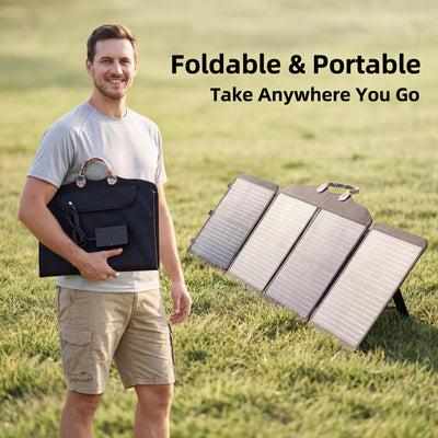 Foldable Solar Panels Portable Solar Charger - Anytime Anywhere Power